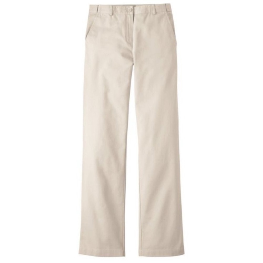 L.L. Bean Women’s Classic Fit Straight Chino Pants in Heritage Stone